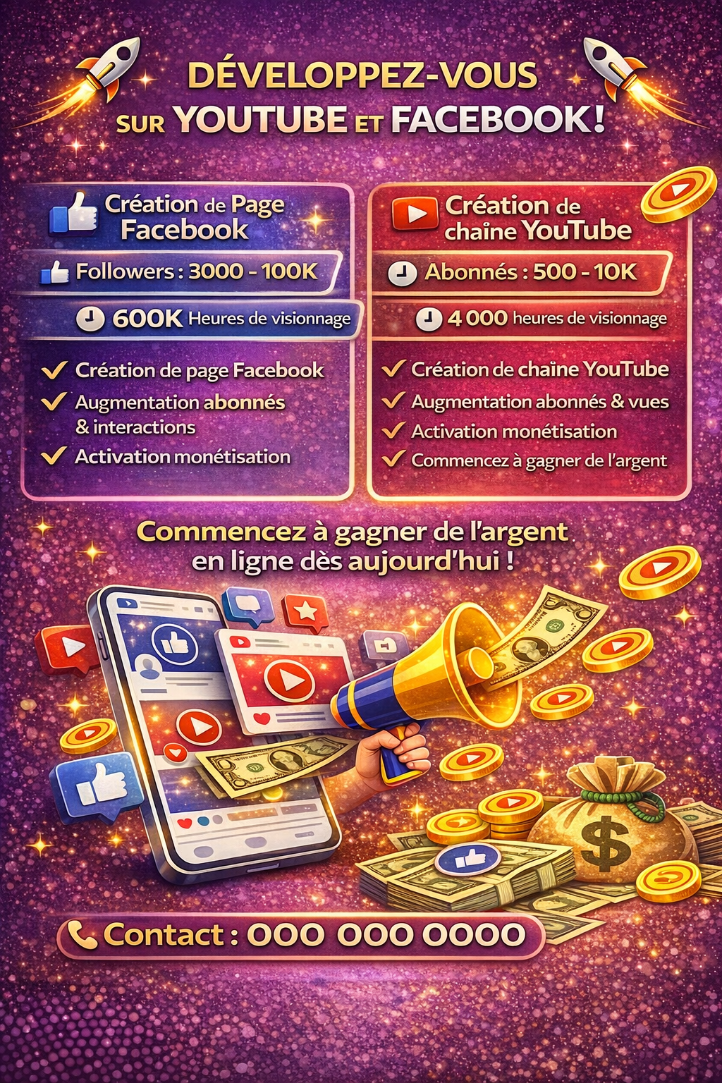 Monétiser Réseaux sociaux